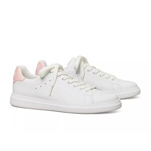 Tory Burch Howell Court Sneaker Titanium White/Petunia (pink) NWT, NEVER WORN